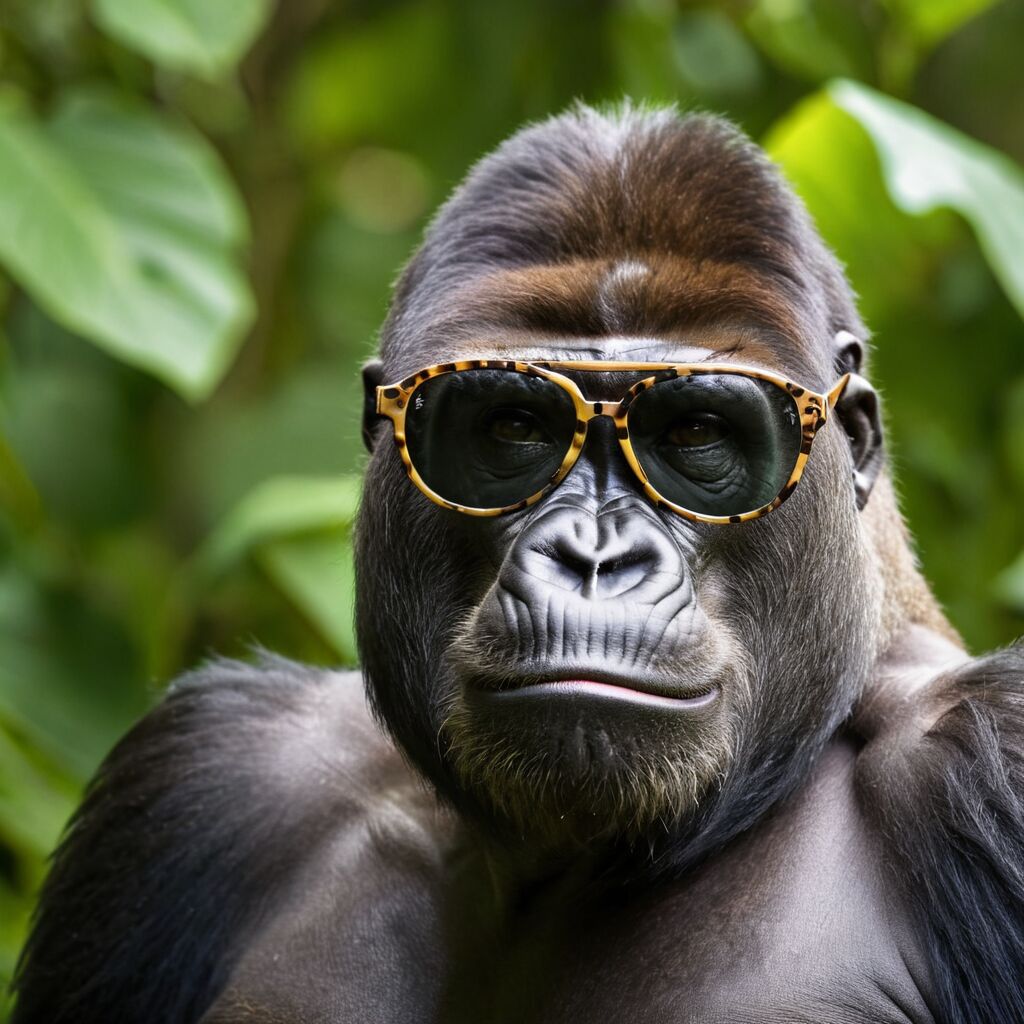 Der Gorilla mit der Sonnenbrille: Ein faszinierender Blick auf tierische Mode und ihre Bedeutung in der Natur