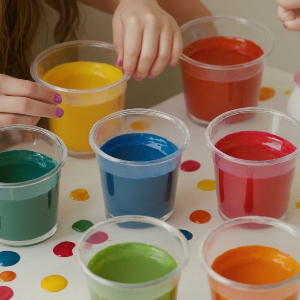 Kreative Ideen für 4 Mädchen: Fingerfarben für unvergessliche Kunstprojekte