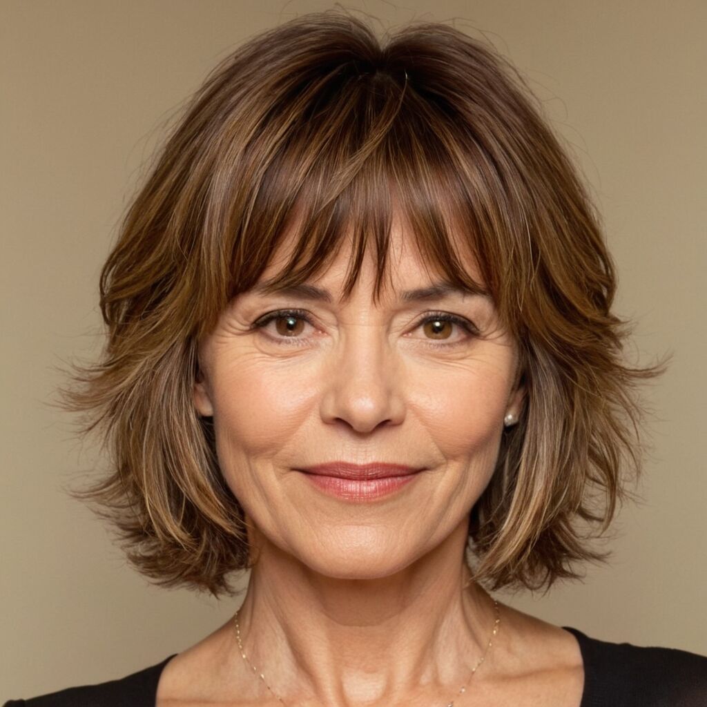 Frisuren mittellang stufig fransig ab 50: Die besten Styles für einen frischen Look im besten Alter