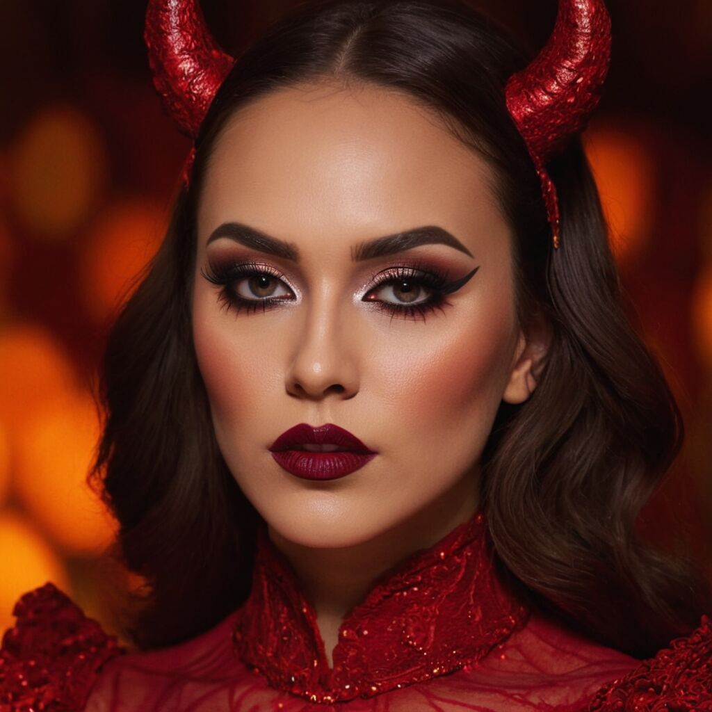 Teufel schminken für Frauen: Einfache Schritt-für-Schritt-Anleitung für beeindruckende Halloween-Looks