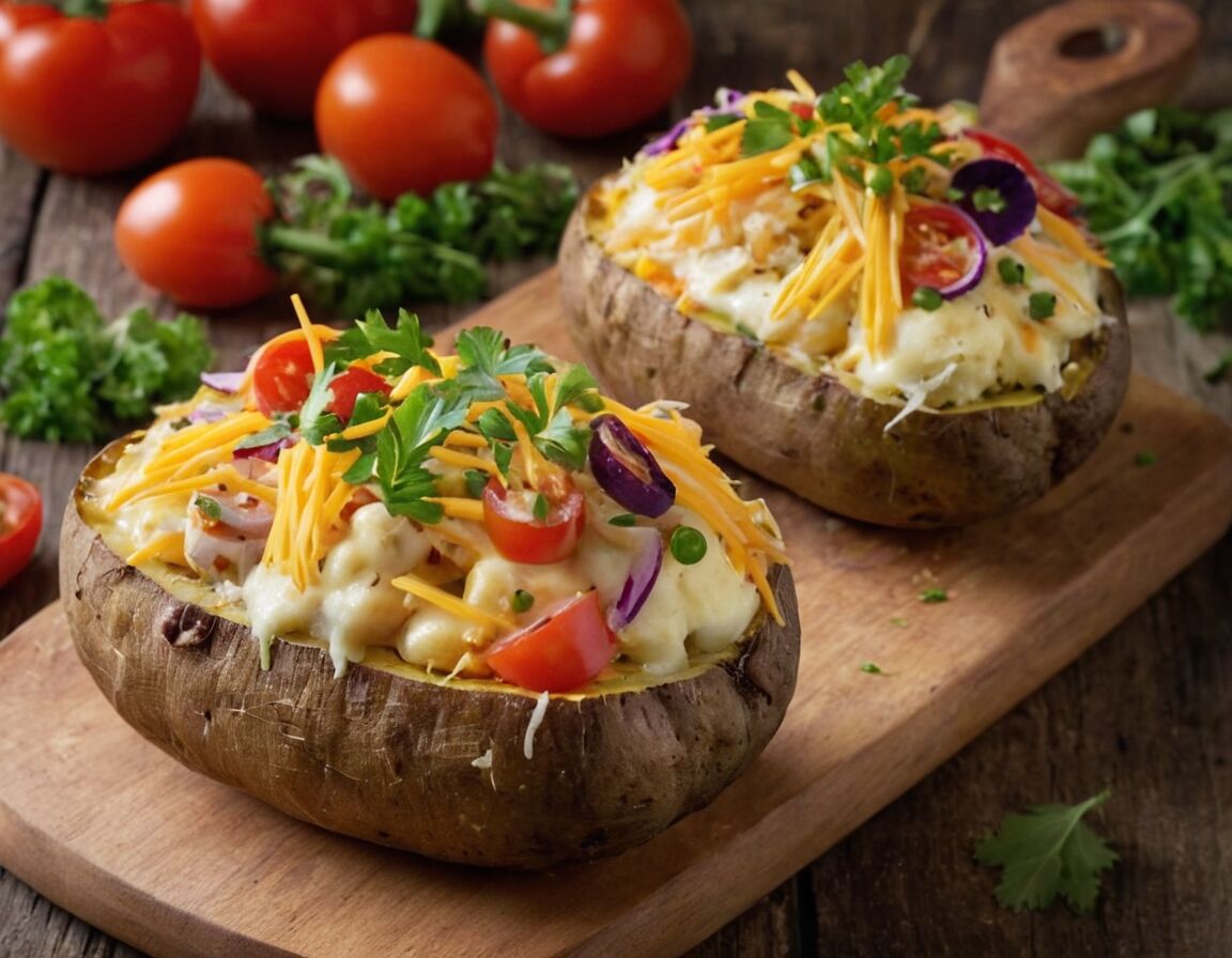 Gebackene Kartoffelhälften mit Füllung - Kreative Rezepte mit Kartoffeln als Hauptspeise für jeden Anlass