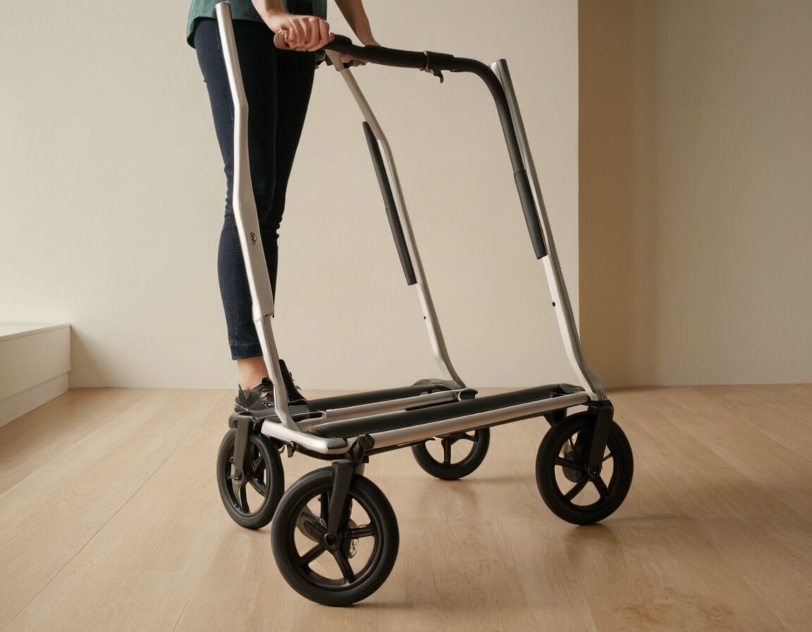 Zusammenklappbar für einfache Aufbewahrung und Transport - Rollator für die Wohnung: Die besten Modelle für mehr Sicherheit und Mobilität im eigenen Zuhause