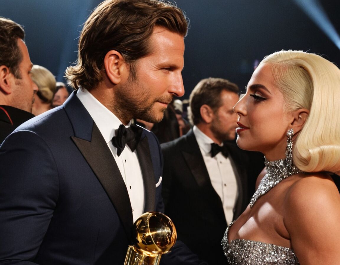 Gemeinsames Auftreten bei Preisverleihungen - Die faszinierende Zusammenarbeit von Bradley Cooper und Lady Gaga: Ein Blick hinter die Kulissen ihrer magischen Chemie