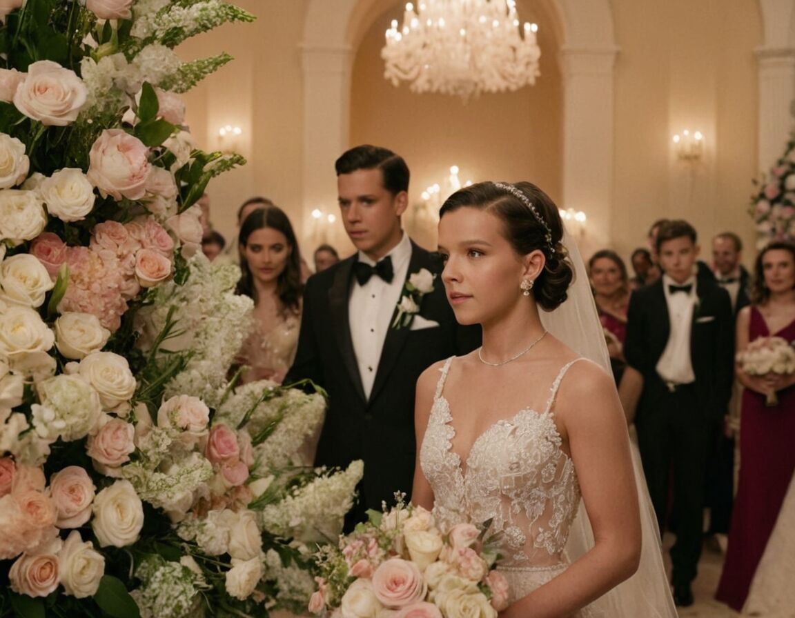 Hochzeitsdekoration: Florale Arrangements in Pastellfarben gestaltet - Millie Bobby Brown: Alles über ihre Traumhochzeit und die Details der Feier