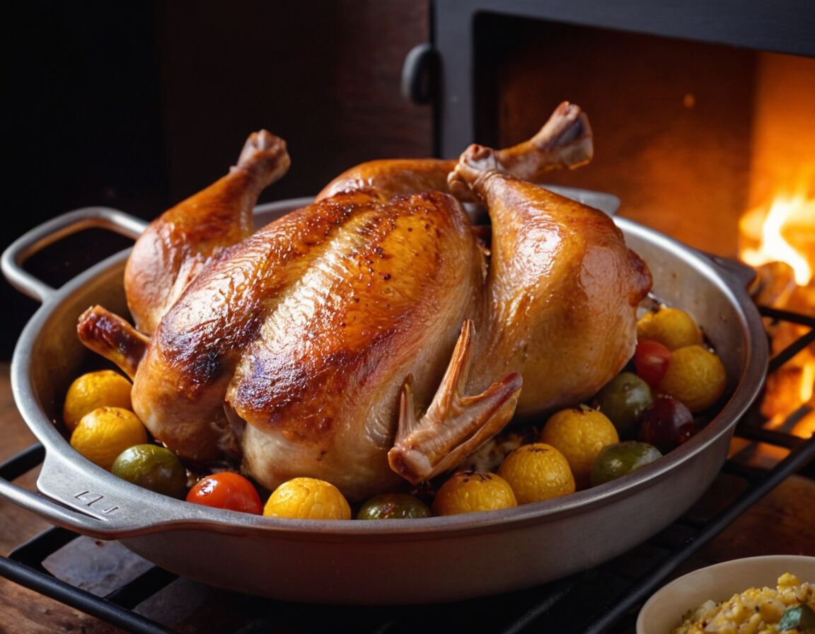 Im Ofen circa 2 Stunden braten, regelmäßig begießen - Gänsekeulen im Backofen nach Omas Rezept: Ein traditionelles Festmahl für besondere Anlässe