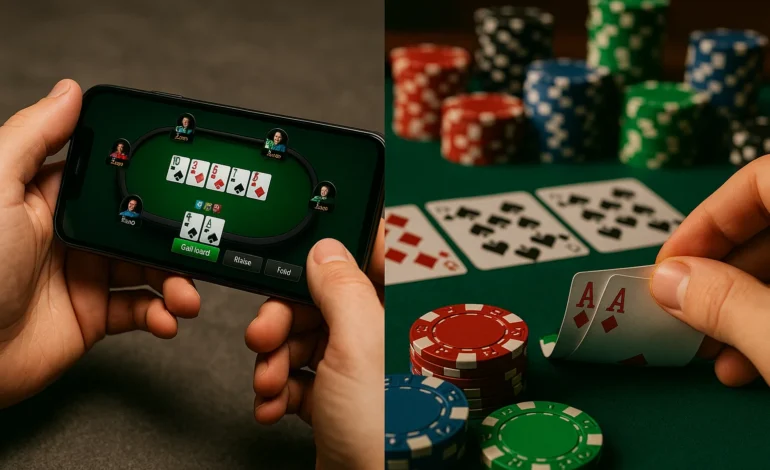 Online Poker vs. Live Poker