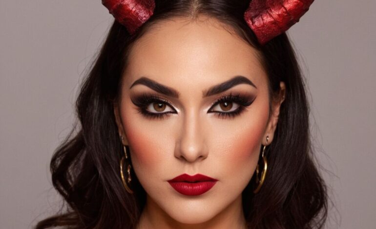 Teufel schminken für Frauen: Einfache Schritt-für-Schritt-Anleitung für beeindruckende Halloween-Looks