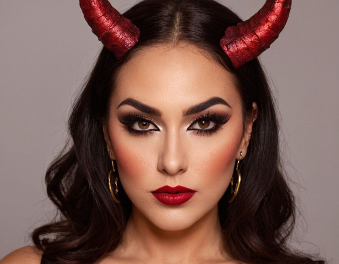 Teufel schminken für Frauen: Einfache Schritt-für-Schritt-Anleitung für beeindruckende Halloween-Looks