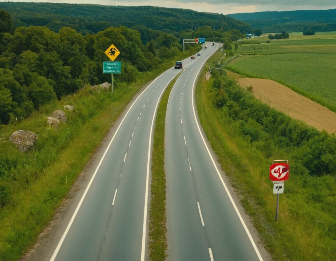 Was ist außerorts auf Vorfahrtstraßen erlaubt? Wichtige Verkehrsregeln im Überblick