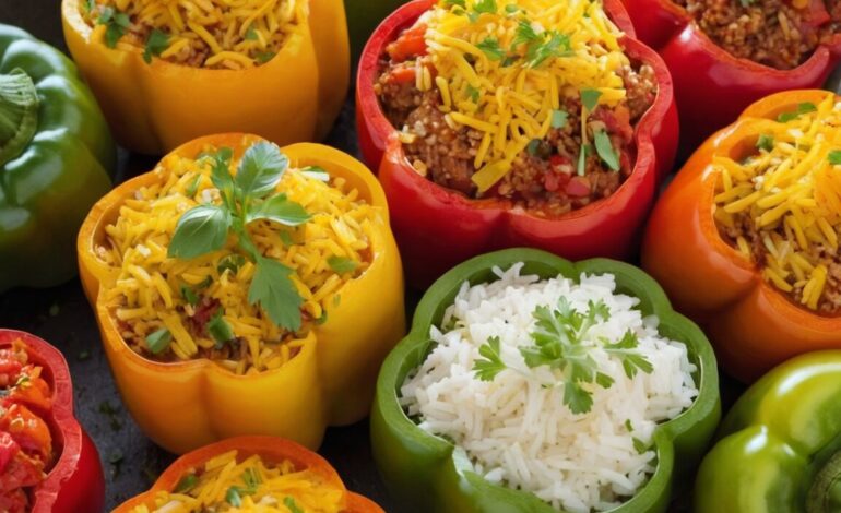 Gefüllte Paprika mit Reis: Ein einfaches Rezept für ein gesundes Abendessen