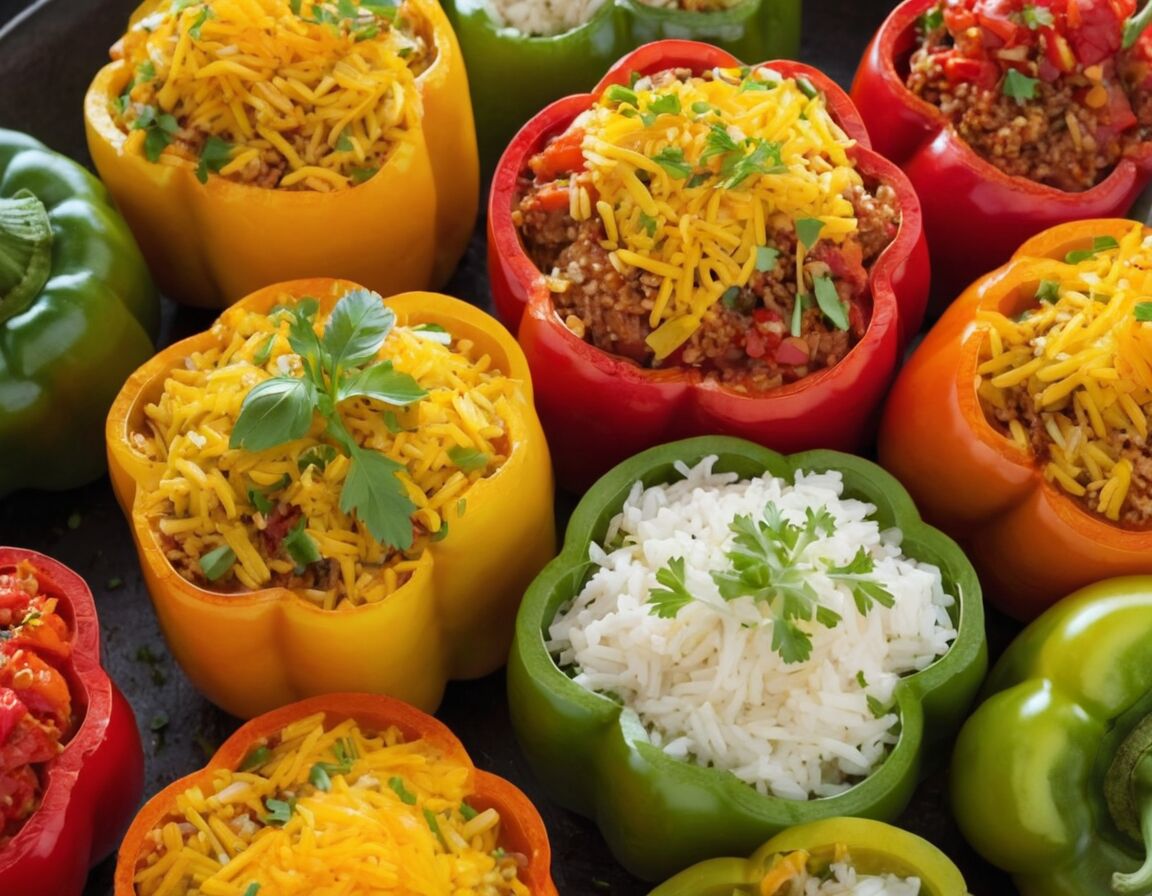 Gefüllte Paprika mit Reis: Ein einfaches Rezept für ein gesundes Abendessen
