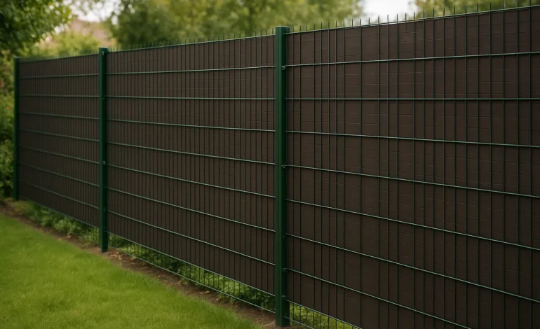 Doppelstabmattenzaun mit Sichtschutz nachrüsten – Das ist zu beachten