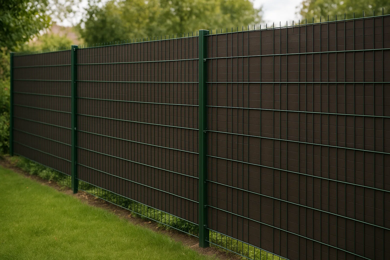 Doppelstabmattenzaun mit Sichtschutz nachrüsten – Das ist zu beachten