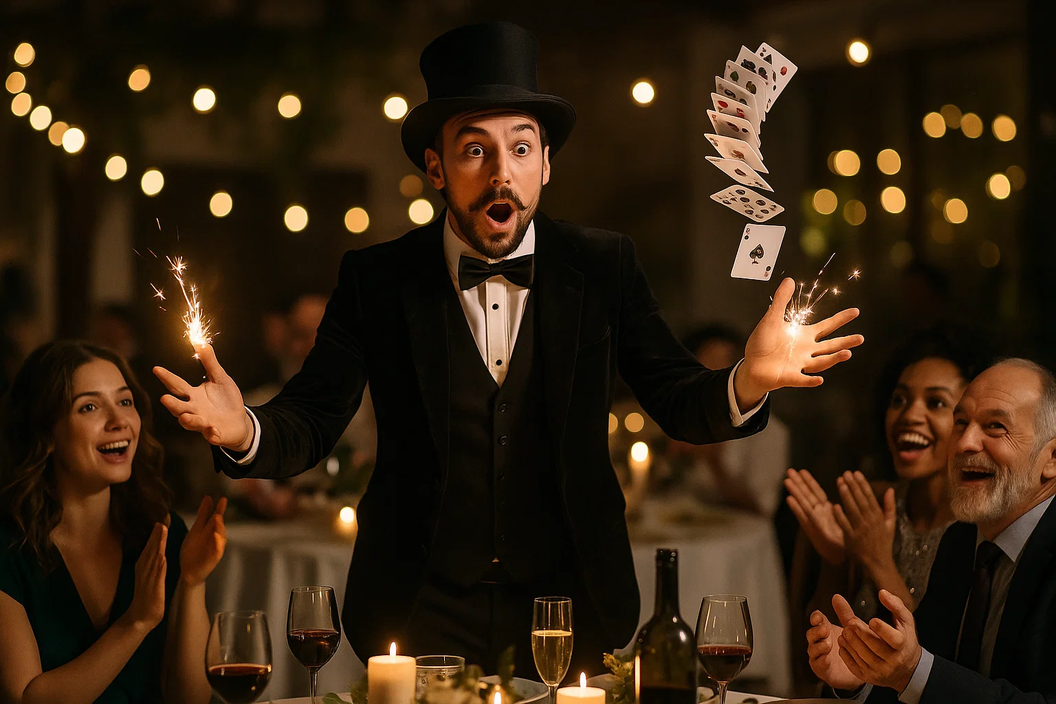 Magischer Feier-Moment