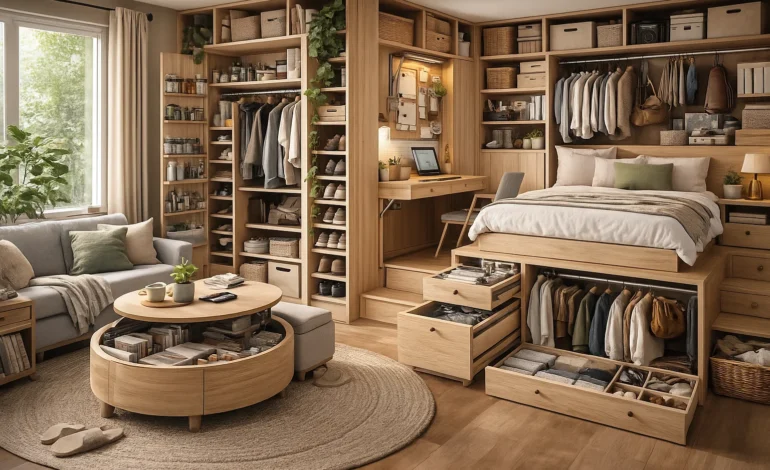 Kreative Stauraumlösungen zu Hause
