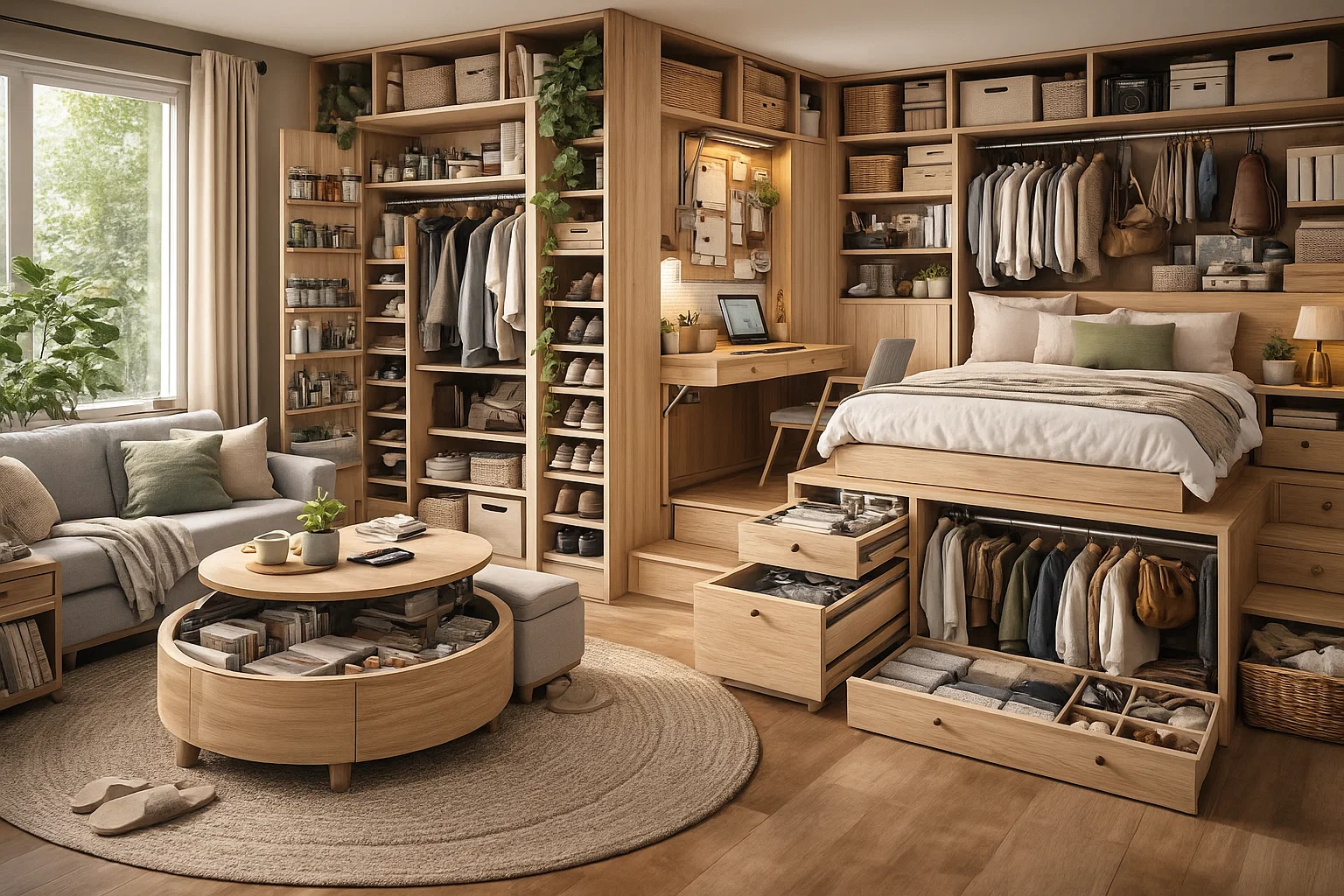 Kreative Stauraumlösungen zu Hause