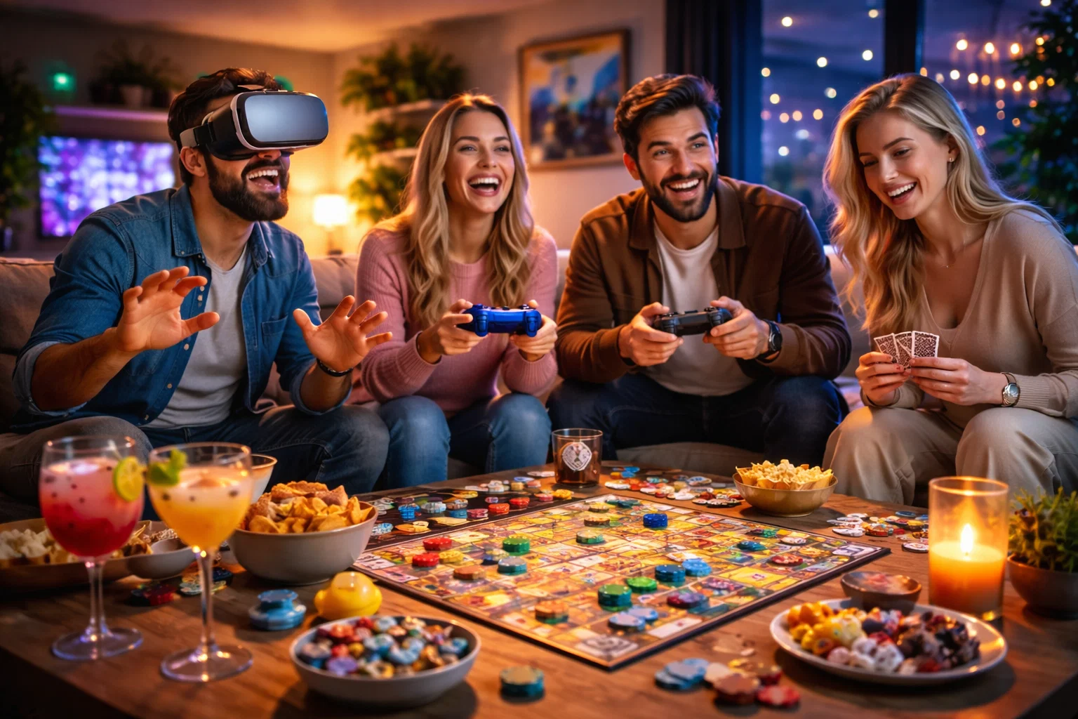 Moderne Abendunterhaltung