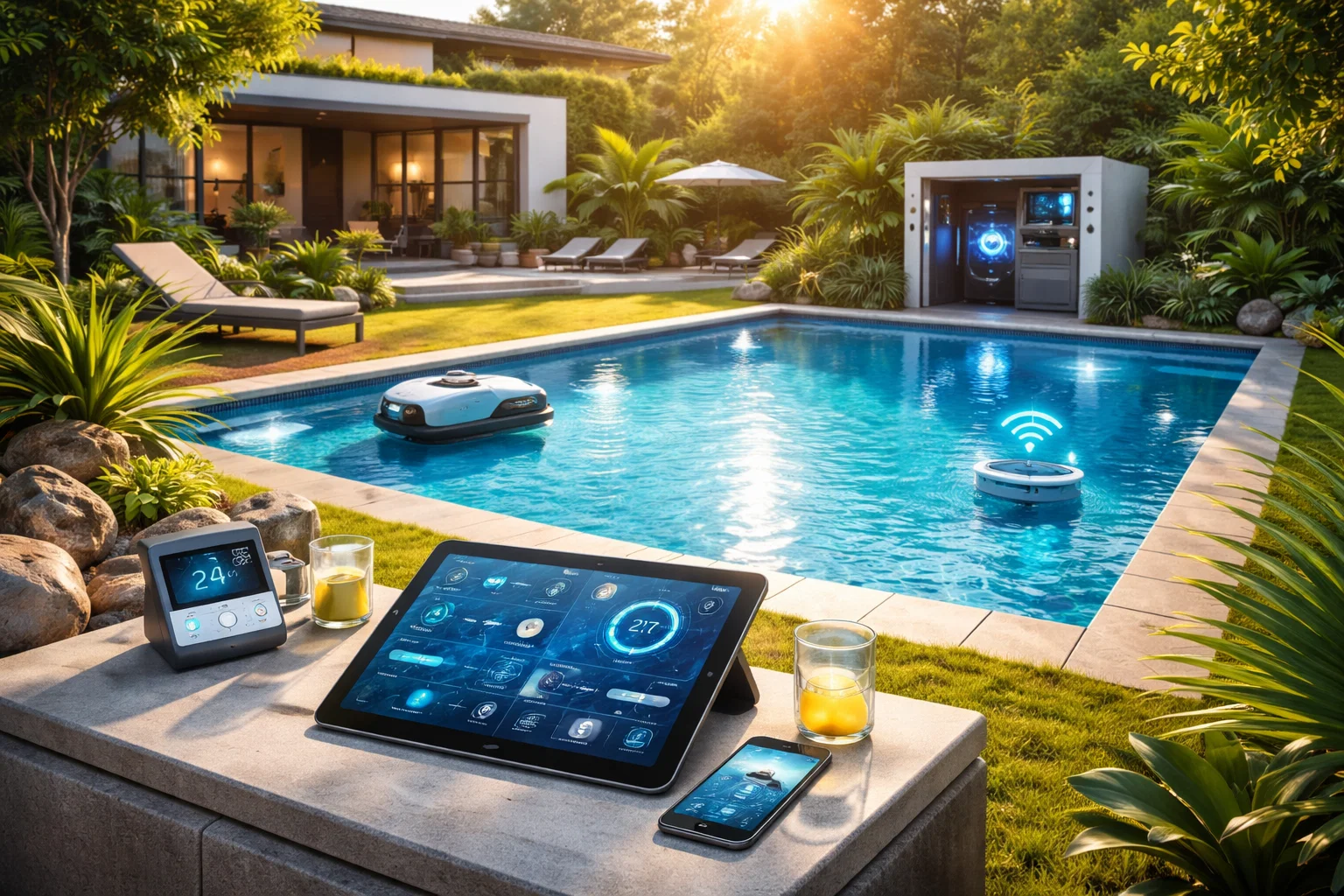 Smart Home im Garten: Welche digitale Pooltechnik heutzutage wirklich von Nutzen ist