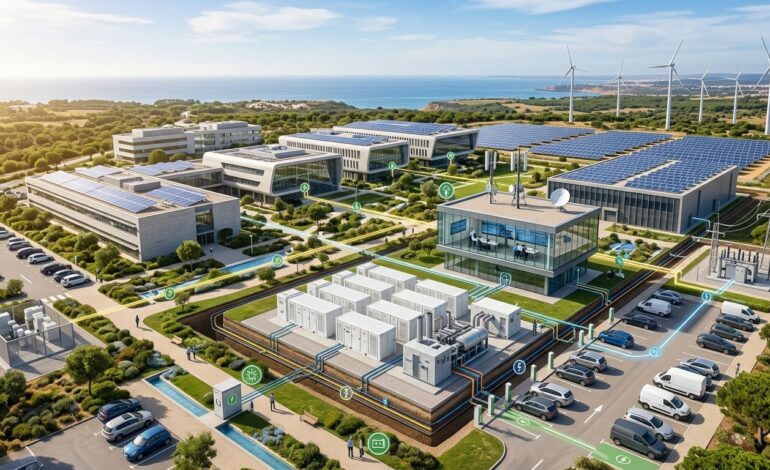 Mikronetz-Integrationsstrategien für große gewerbliche Campusse