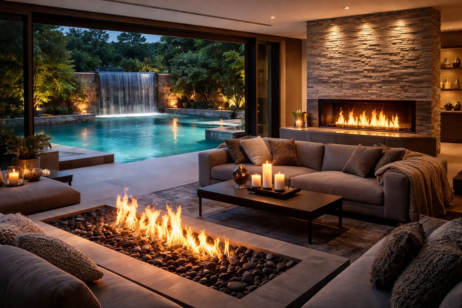 Wie Feuer und Wasser Wohnräume verwandeln