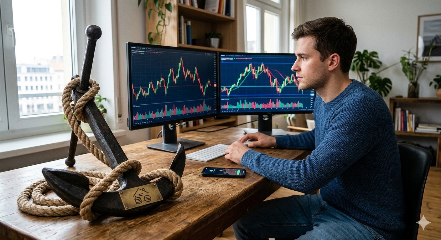 Der unerschütterliche Anker im Depot: Wie Festgeld die Volatilität von Neobroker-Investments ausgleicht