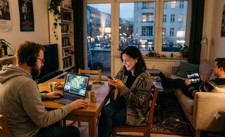 Deutsche verlagern ihre Freizeitgestaltung zunehmend ins Internet